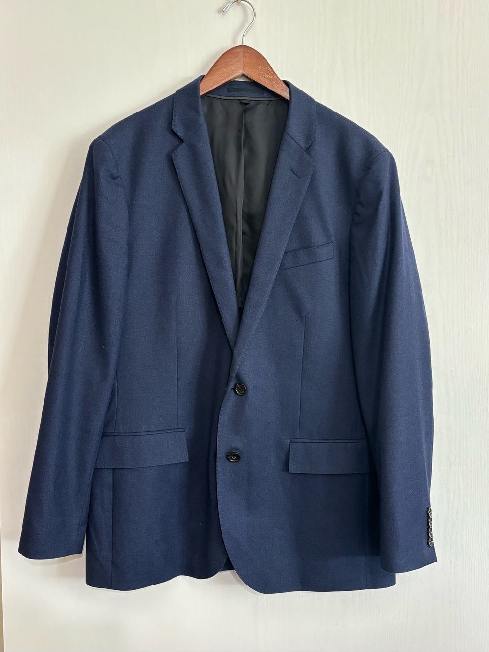 J.Crew Ludlow Blazer Mens 42R Blue Italian Canonico Wool 2 Button Sport Coat